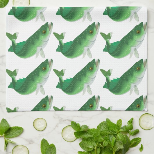 Walleye キッチンタオル (折り畳み)