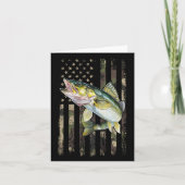Walleye Camo American Flag カード (正面)