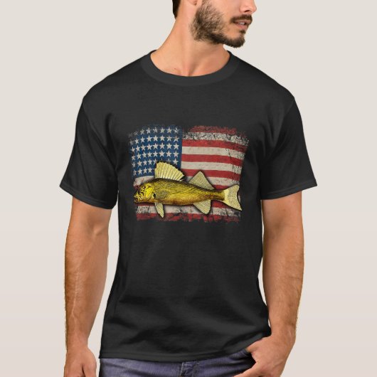 Walleye Fishing Usa Tシャツ (正面)