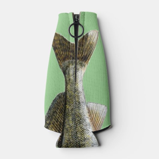 Walleye Pike魚と名前 ボトルクーラー (裏面)