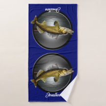 Walleye Pikesオン深いブルーバックグラウンド