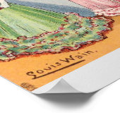 Wallflower Cats by Louis Wain ポスター (角)