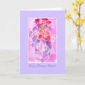 Wallflowers Mother's Day Card, Welsh Greeting カード (黄色い花)