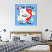 Wallis Valais Schweiz Suisse Leinwand キャンバスプリント (インサイチュ (寝室))