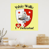 Wallis Valais Schweiz Suisse Poster ポスター (キッチン)