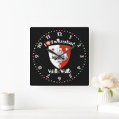 Wallis Valais Schweiz Suisse Uhr スクエア壁時計 (ホーム)