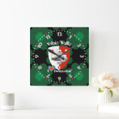 Wallis Valais Schweiz Suisse Uhr スクエア壁時計 (ホーム)