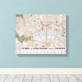 Wallis's Guide for Nosters Through London, 1841 キャンバスプリント (インサイチュ (ウッドフロア))