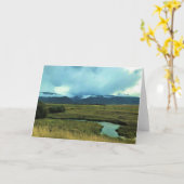 Wallowa River、または カード (黄色い花)