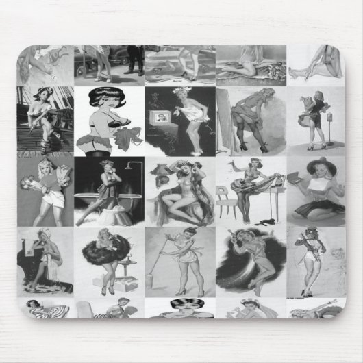 wallpaper_pin-up マウスパッド (正面)