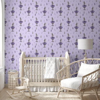 Wallpaper with images of ballerina bunnies. 壁紙