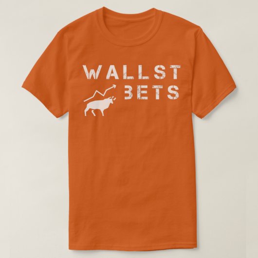 WallStBets Subreddit株式市場取引6 Tシャツ (デザイン正面)