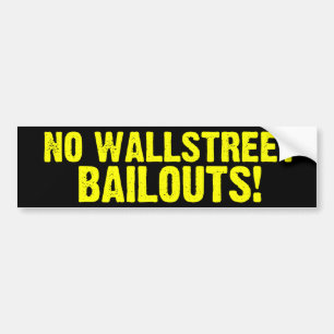 Wallstreetの脱出無し! バンパーステッカー
