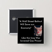 Wallstreetの脱出無し 缶バッジ (正面&裏面)