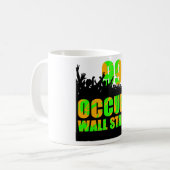wallstreetを占めて下さい コーヒーマグカップ (正面左)