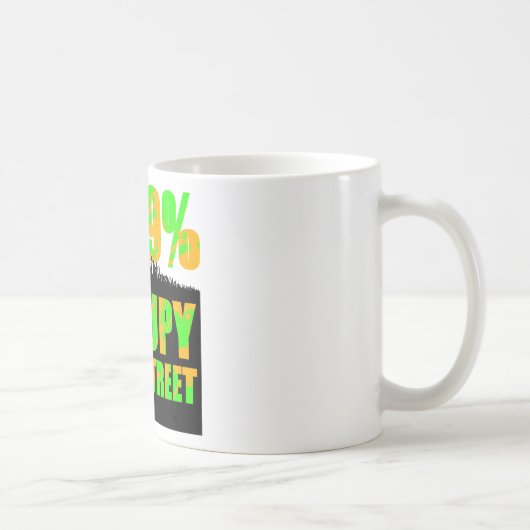 wallstreetを占めて下さい コーヒーマグカップ (右)