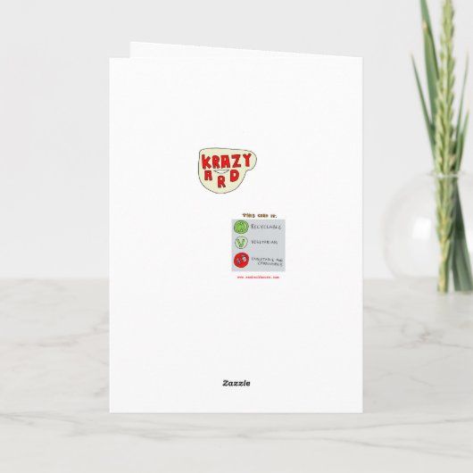 Wallyのお誕生日ケーキカードがあるところ カード (裏面)