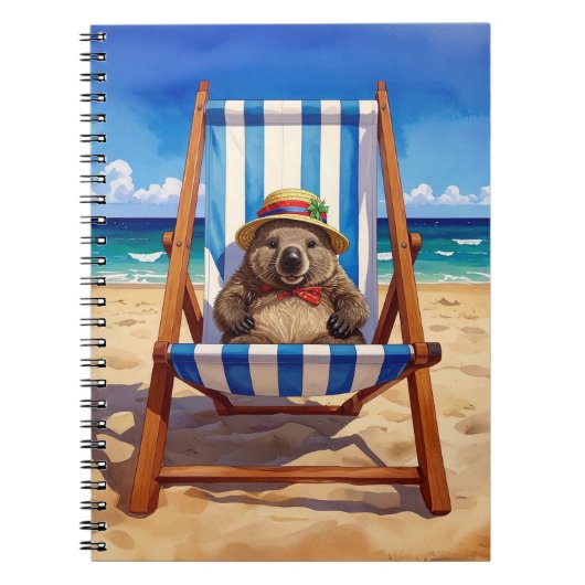 Wally the Wombat Beach Sling Chair ノートブック (正面)