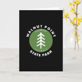 Walnut Point State Park Illinois Il Forest Tree Dg カード (黄色い花)