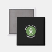 Walnut Point State Park Illinois Il Forest Tree Dg マグネット (正面/裏面)