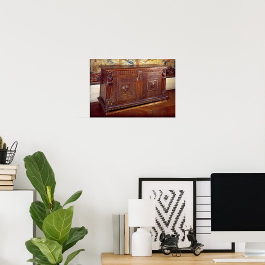 Walnut Sideboard, Lyonnais School ポスター (ホームオフィス)