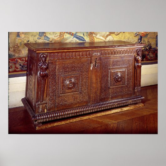Walnut Sideboard, Lyonnais School ポスター (正面)
