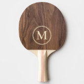 Walnut Wood Monogram 卓球ラケット (正面)