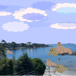 Walrus and Sea Lions Ocean Jigsaw Puzzle ジグソーパズル