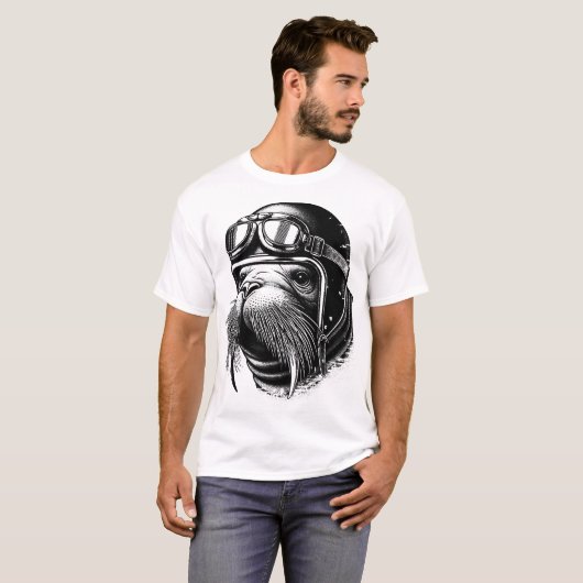 Walrus Biker Tシャツ (正面フル)