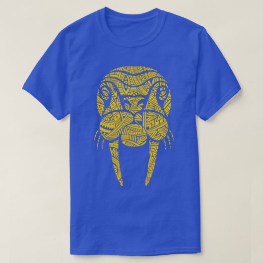 Walrus Maori Tribal Tattoo1 Tシャツ (デザイン正面)