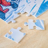 Walrus Starting a Bobsleigh Run on a Snowy Track ジグソーパズル (側面)