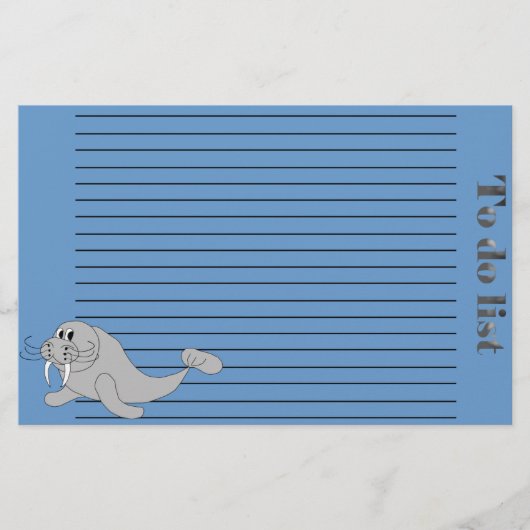 Walrus To Doリスト 便箋 (正面)