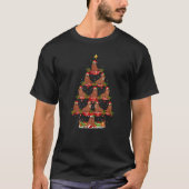 Walrus  Xmas Holiday Santa Walrus Christmas Tree Tシャツ (正面)