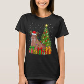 Walrus   Xmas Holiday Santa Walrus Christmas Tree Tシャツ (正面)