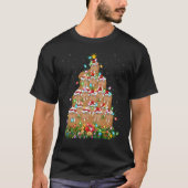 Walrus  Xmas Lights Santa Walrus Christmas Tree Tシャツ (正面)