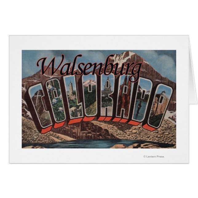 Walsenburg，コロラド州 – ラージ・レター・シーン (正面横)