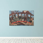 Walsenburg，コロラド州 – ラージ・レター・シーン キャンバスプリント (インサイチュ (ウッドフロア))