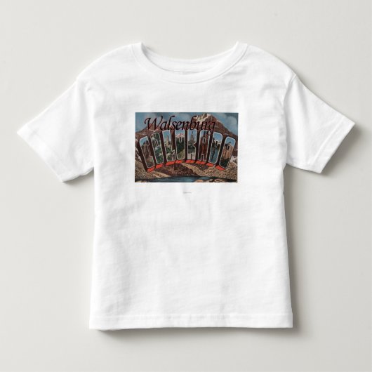 Walsenburg、コロラド州-大きい手紙場面 トドラーTシャツ (正面)