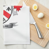 Walshの紋章付き外衣 キッチンタオル (四つ折り)