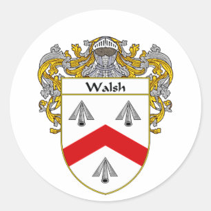 Walshの紋章付き外衣(包まれる) ラウンドシール