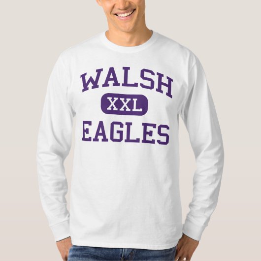 Walsh -イーグルス-高等学校- Walshコロラド州 Tシャツ (正面)