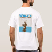 Waltの毛鉤釣サービス Tシャツ (裏面)