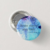 Walt Whitman多くの抵抗、小さなボタンに従う 缶バッジ (正面&裏面)