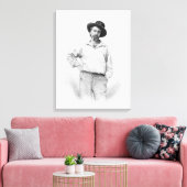 Walt Whitman, 'のに対す葉る先駆 キャンバスプリント (インサイチュ (リビング))