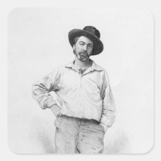 Walt Whitman, 'のに対す葉る先駆 スクエアシール (正面)