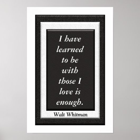 Walt Whitman – アートポスター ポスター (正面)