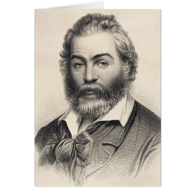 Walt Whitman "Happiness in This Place"カード (正面)