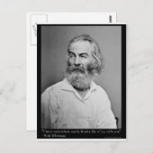 Walt Whitman Joy With You Love引用文マグティーなど ポストカード (正面/裏面)