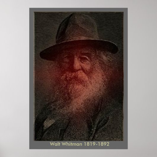 Walt Whitman - Portrait ポスター (正面)