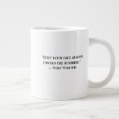 Walt Whitman Positive Quote Coffee Mug ジャンボコーヒーマグカップ (右)